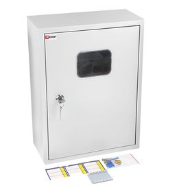 

Щит учета EKF ЩРУН 1/9, IP31, для однофазного счетчика, наружный, 400х300х140 мм,