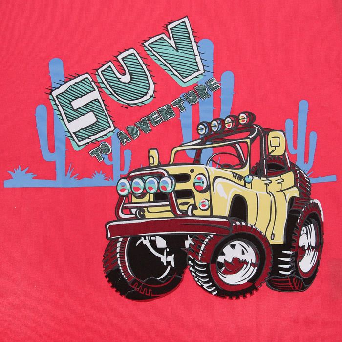 Футболка для мальчика, рост 86-92 см, возраст 1 год, цвет красный