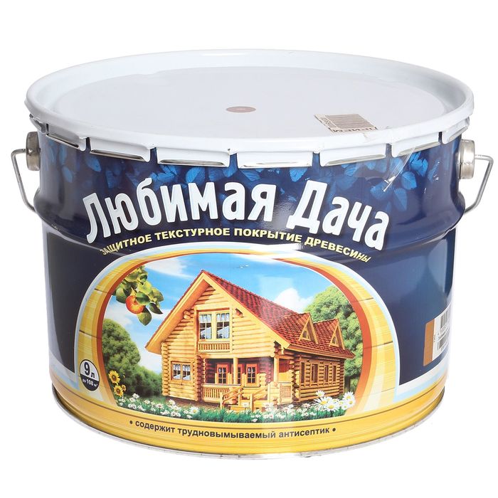 Защитное текстурное покрытие древесины, тик, 9 л
