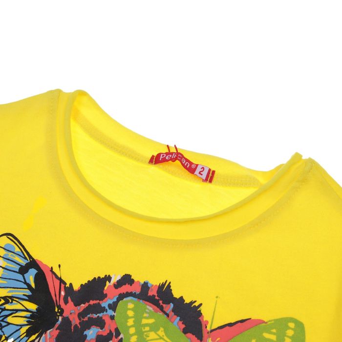 Комплект для девочки, рост 92-98 см, возраст 2 года, цвет жёлтый