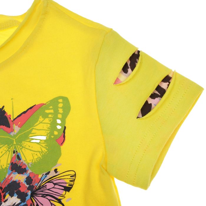 Комплект для девочки, рост 92-98 см, возраст 2 года, цвет жёлтый