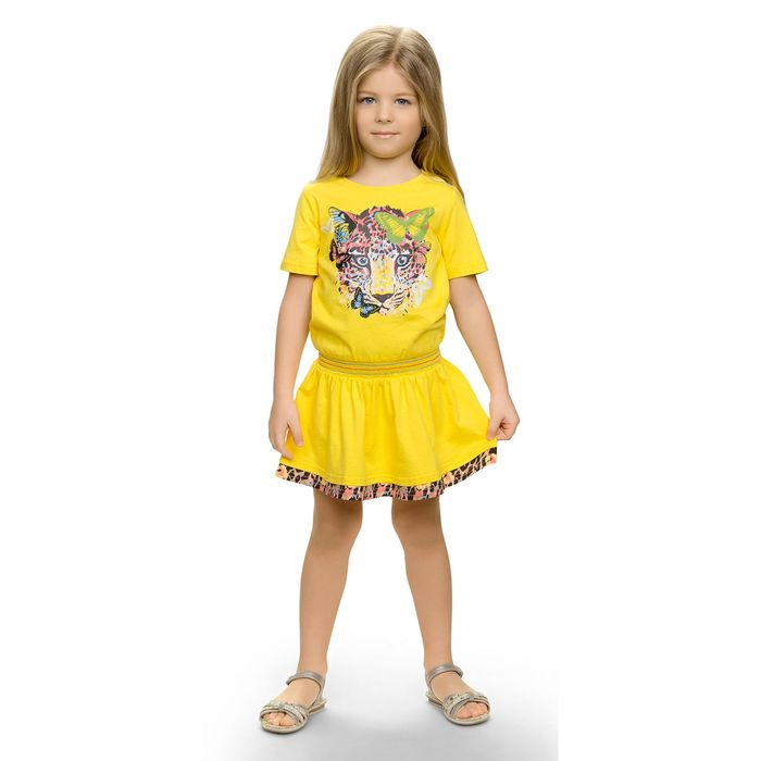 Платье для девочки, рост 98-104 см, возраст 3 года, цвет жёлтый