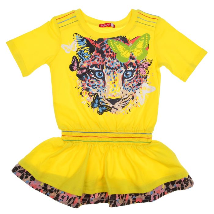 Платье для девочки, рост 98-104 см, возраст 3 года, цвет жёлтый