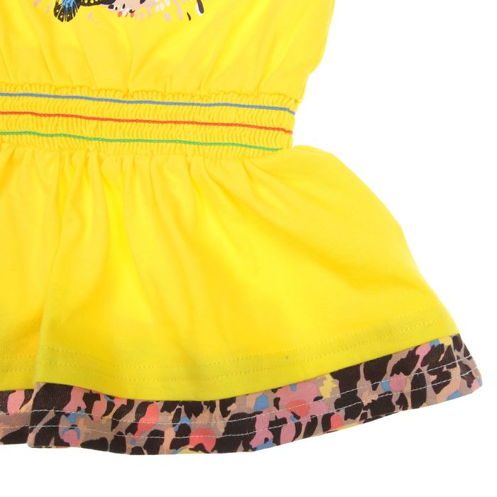 Платье для девочки, рост 98-104 см, возраст 3 года, цвет жёлтый