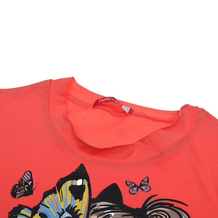 Комплект для девочки, рост 98-104 см, возраст 3 года, цвет коралловый