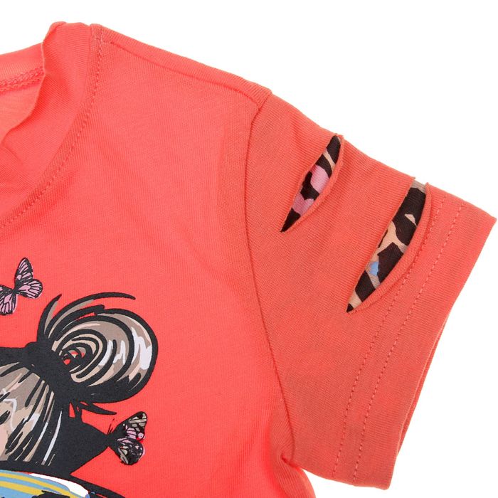 Комплект для девочки, рост 98-104 см, возраст 3 года, цвет коралловый