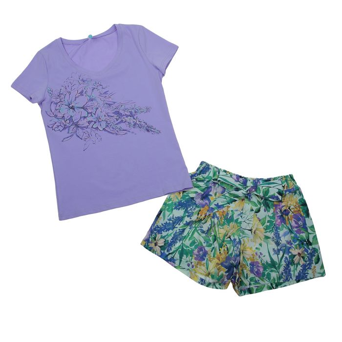 Пижама женская, размер 46 (M), цвет сиреневый