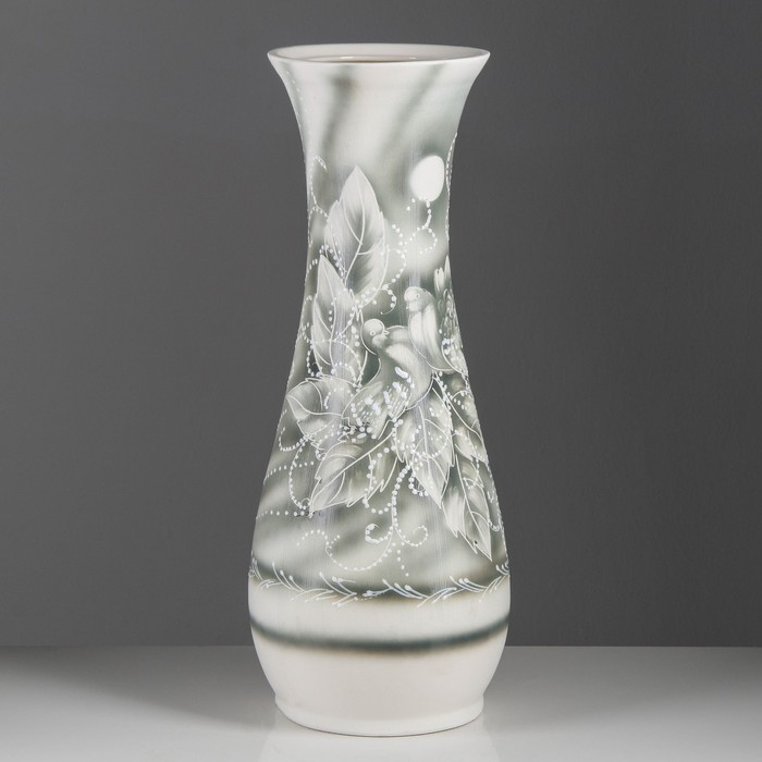 Ваза напольная "Осень" жемчуг, голубь, микс