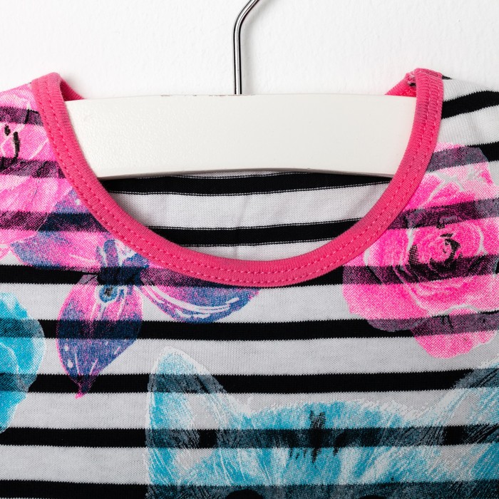 Комплект для девочки, рост 86-92 см, возраст 1 год, цвет чёрно-белый