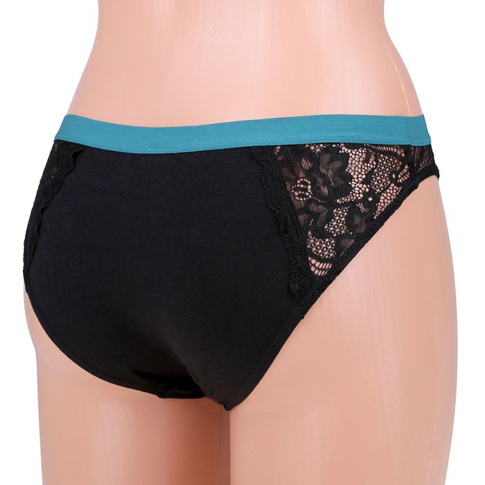 Трусы женские слипы, размер 44 (S), цвет чёрный