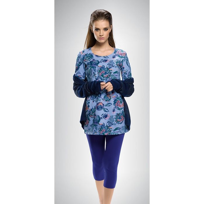 Пижама женская, размер 44 (S), цвет синий