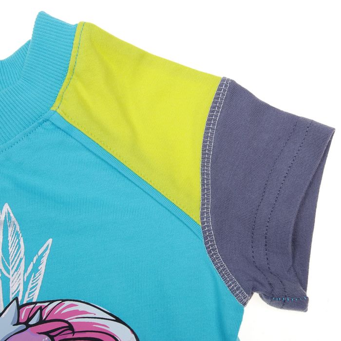 Комплект для девочки, рост 86-92 см, возраст 1 год, цвет бирюзовый