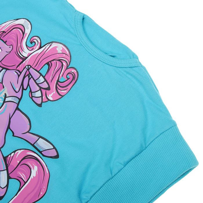 Комплект для девочки, рост 86-92 см, возраст 1 год, цвет бирюзовый