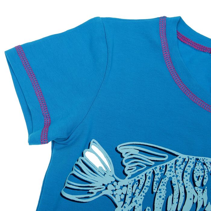 Комплект для девочки, рост 116-122 см, возраст 6 лет, цвет голубой