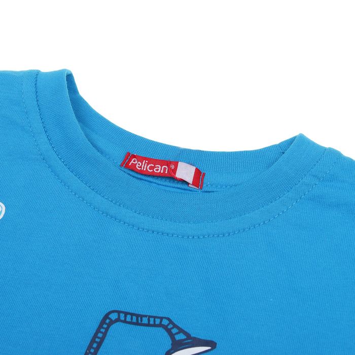 Футболка для мальчика, рост 92-98 см, цвет голубой