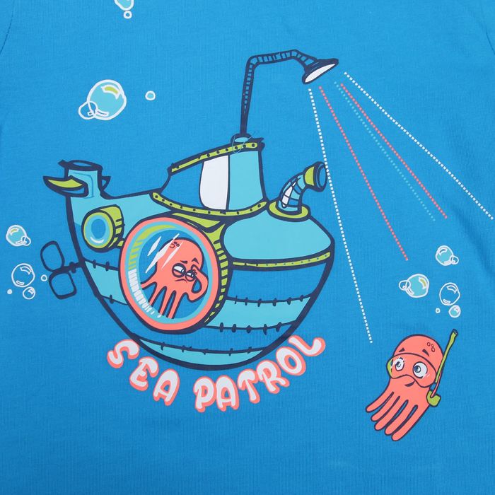 Футболка для мальчика, рост 92-98 см, цвет голубой