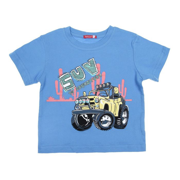 Футболка для мальчика, рост 92-98 см, возраст 2 года, цвет бирюзовый