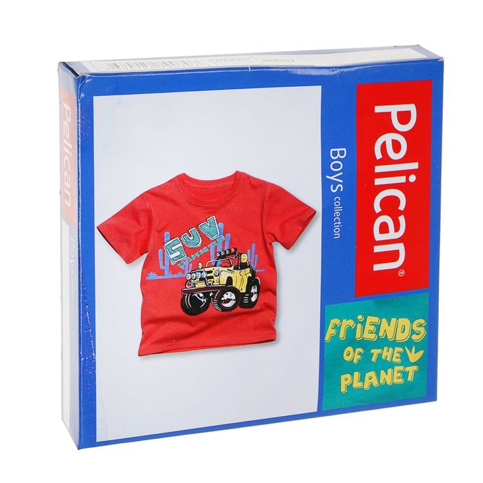 Футболка для мальчика, рост 92-98 см, возраст 2 года, цвет бирюзовый