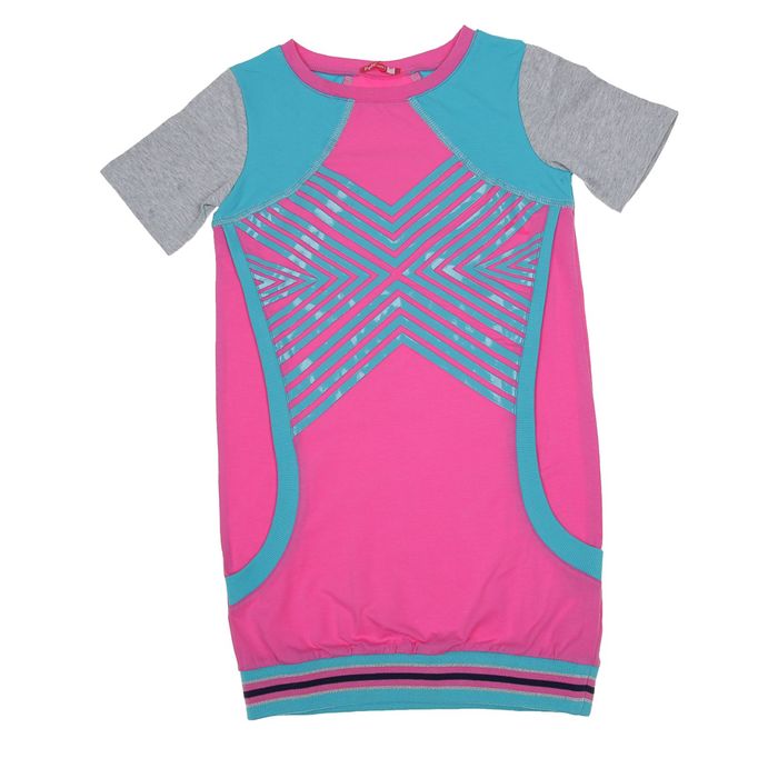 Платье для девочки, рост 146-152 см, возраст 11 лет, цвет розовый