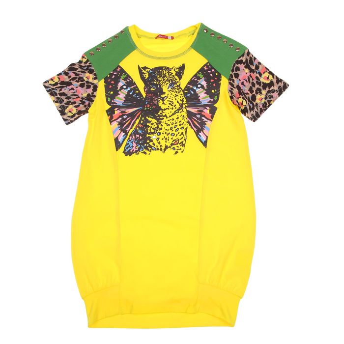 Платье для девочки, рост 116-122 см, возраст 6 лет, цвет жёлтый