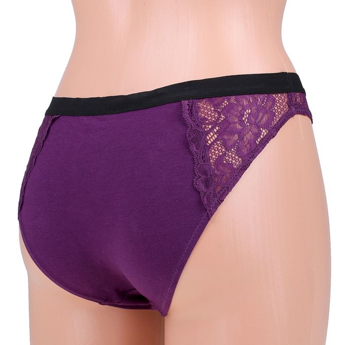 Трусы женские слипы, размер 44 (S), цвет бордовый