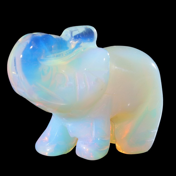 Набор фигурок из разных минералов "Слоны"