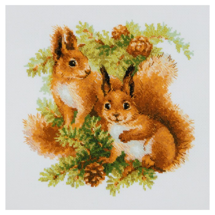 Набор для вышивания крестиком "Белочки"