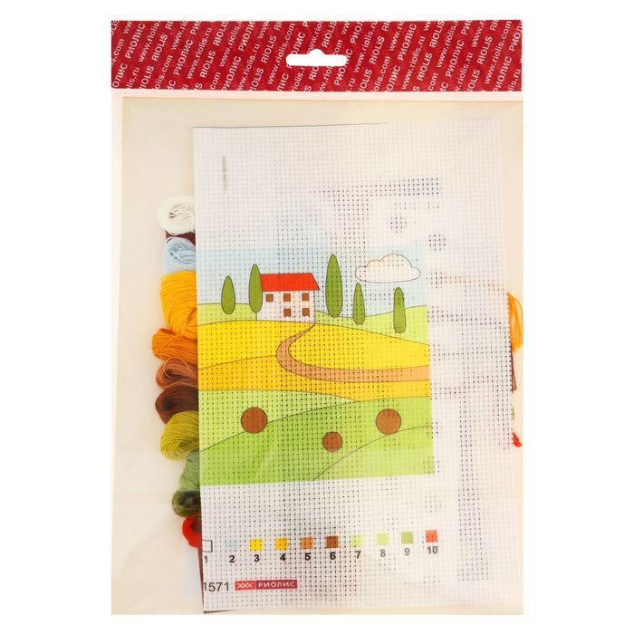 Набор для вышивания длинным стежком "Подсолнухи"