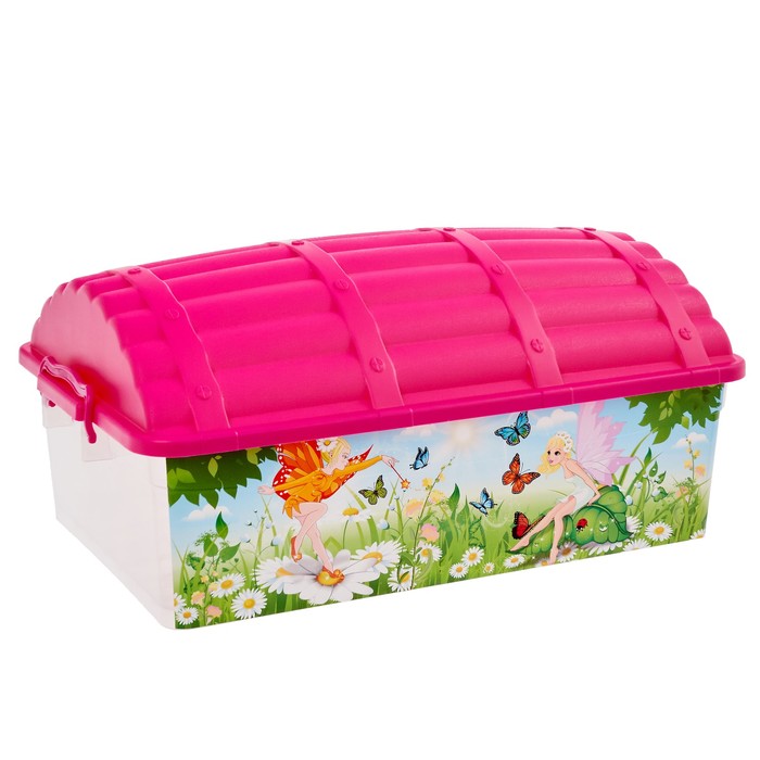 Ящик для игрушек "Сундук. Фея" с крышкой, 30 л