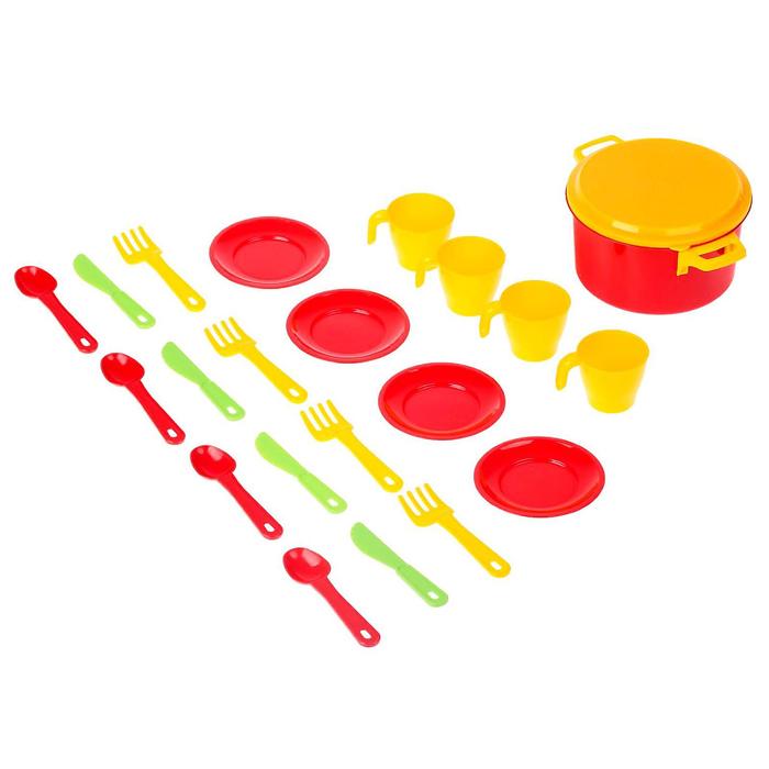 Набор посуды для кукол на 4 персоны «Хозяйка»