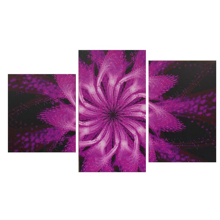 Модульная картина на подрамнике "Розовый цветок"