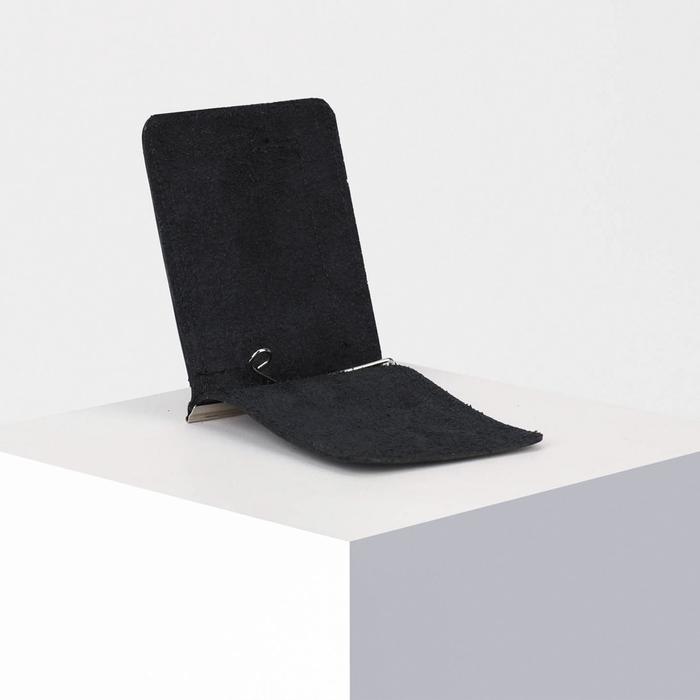 Зажим для купюр, отдел для монет, цвет чёрный