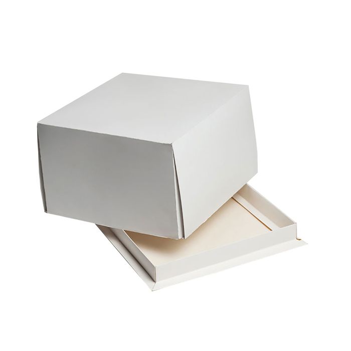 Кондитерская упаковка, короб белый 21 х 21 х 10 см