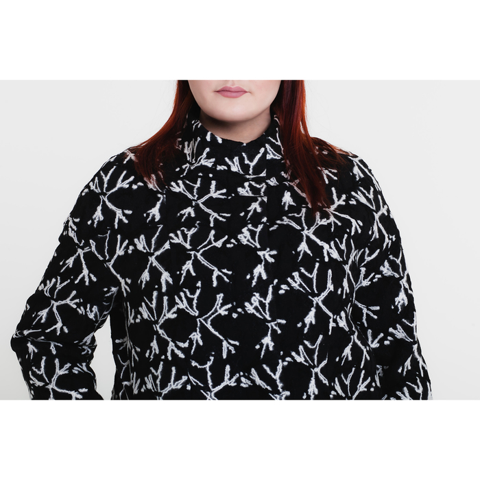 Пальто женское на синтепоне "Геля", рост 168, размер 48, цвет снежинка