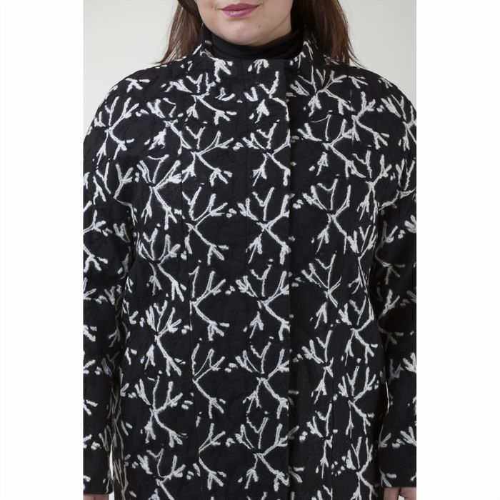 Пальто женское на синтепоне "Геля", рост 168, размер 48, цвет снежинка