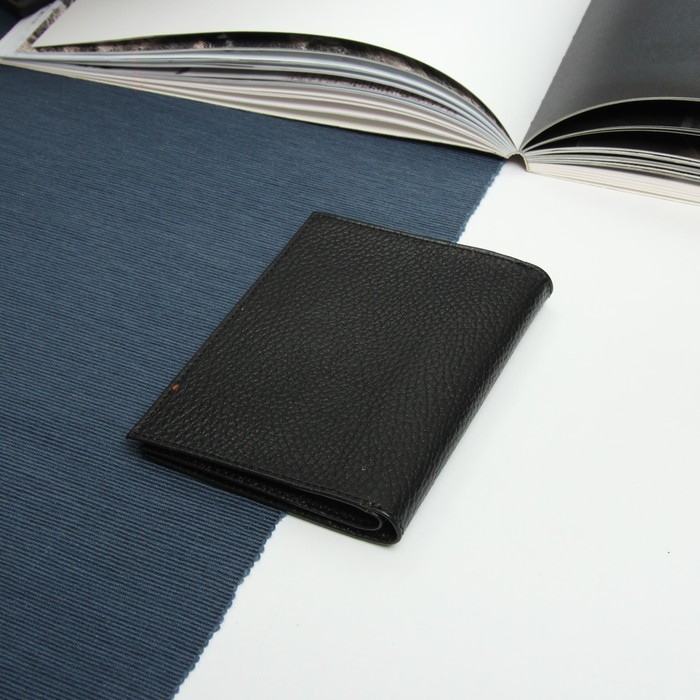 Обложка для автодокументов, чёрный флотер