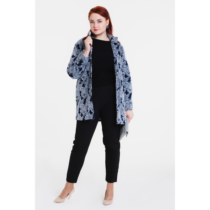 Пальто женское "Селена" С+, рост 168, размер 56, цвет синий