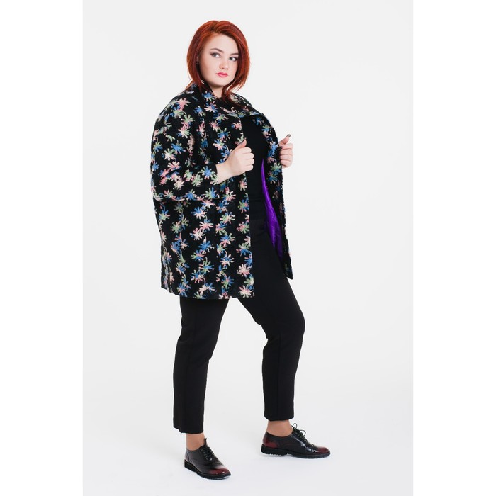 Пальто женское на синтепоне "Геля", рост 168, размер 48, цвет звезды