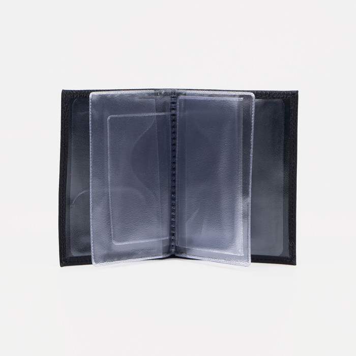 Обложка для автодокументов, чёрный флотер