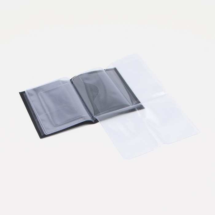 Обложка для автодокументов, чёрный флотер