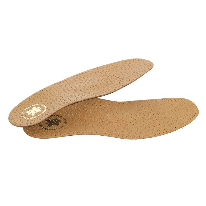 Стельки для обуви амортизирующие, с жёстким супинатором, 31-32 р-р, пара, цвет светло-коричневый