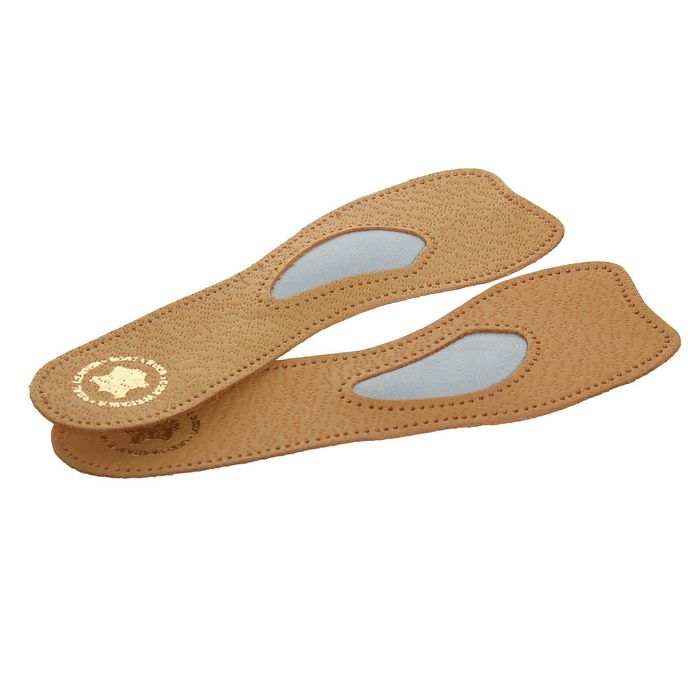 Стельки для обуви амортизирующие, 39-40р-р, пара, цвет светло-коричневый