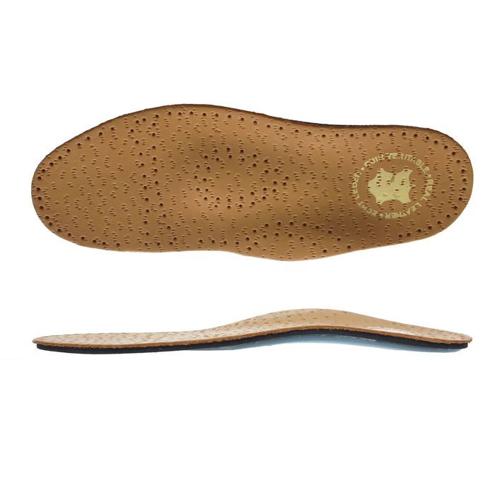 Стельки для обуви амортизирующие, с жёстким супинатором, 25-26 р-р, пара, цвет светло-коричневый