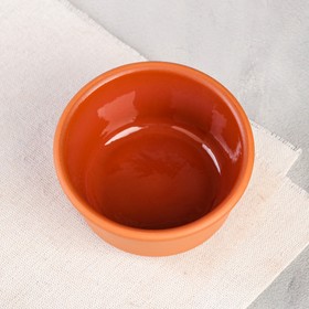 Солонка глазурованная, гладкая, красная глина, 0.1 л от Сима-ленд
