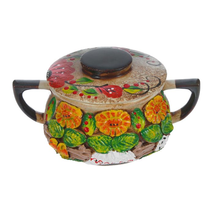 Сахарница, лепка, цветная, 0,4 л