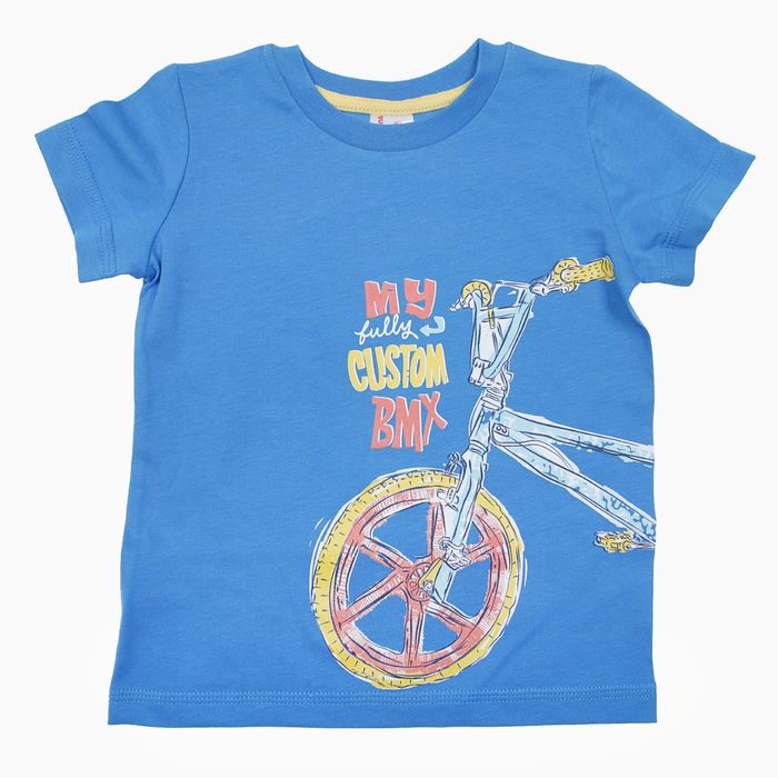 Футболка для мальчика, рост 92 см (52), цвет синий