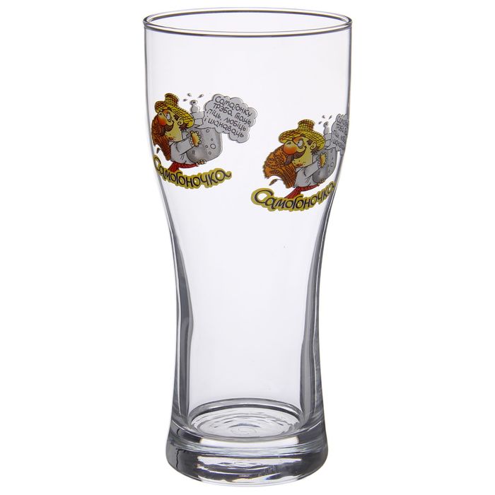 Бокал для пива 500 мл "Приколы", рисунок МИКС