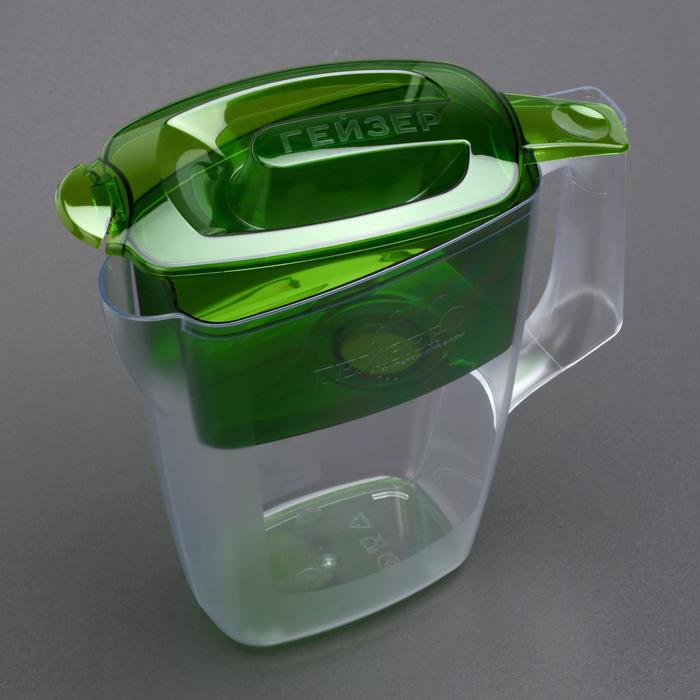Фильтр-кувшин 2,5 л "Гейзер. Альфа", цвет зеленый