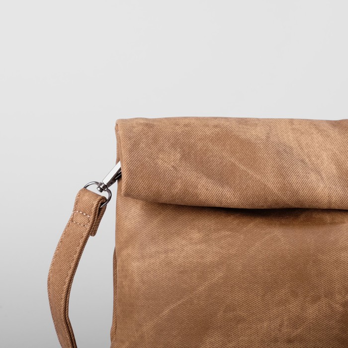 Сумка женская на магните "Джесси", 1 отдел, с ручкой, длинный ремень, цвет хаки