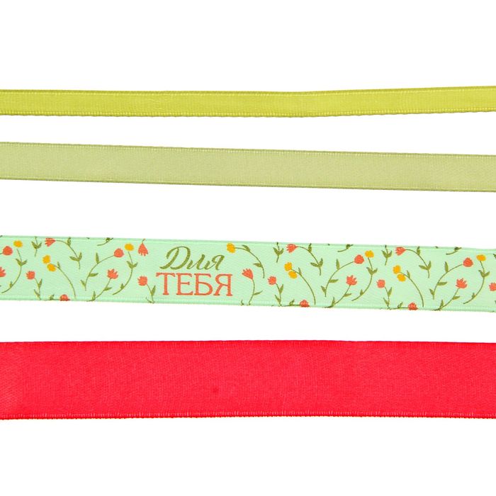 Набор декоративных лент "Для тебя" (4 шт), 9 х 17,5 см